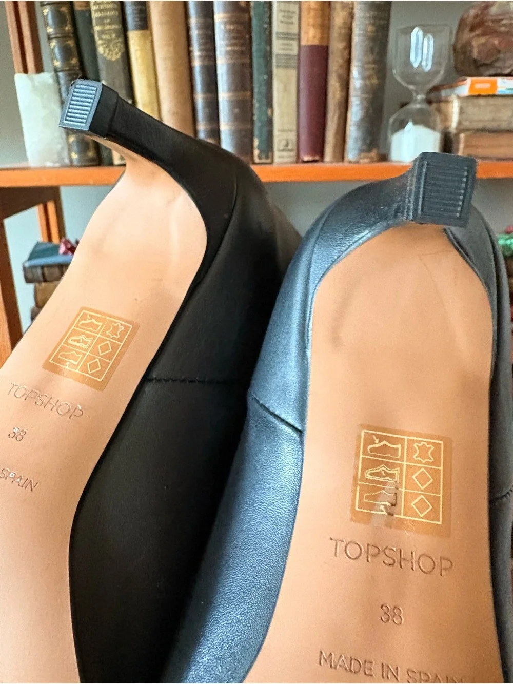 Topshop Black Over-the-Knee Pointed-Toe Boots